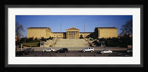 Framed Facade of an art museum, Philadelphia Museum Of Art, Philadelphia, Pennsylvania, USA Print