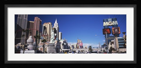 Framed Buildings in a city, The Strip, Las Vegas, Nevada, USA Print