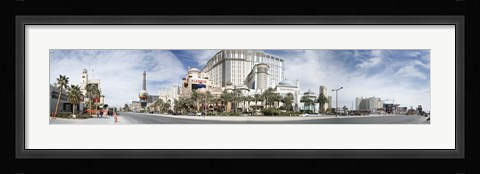 Framed Clouds over buildings in a city, Digital Composite of the Las Vegas Strip, Las Vegas, Nevada, USA Print
