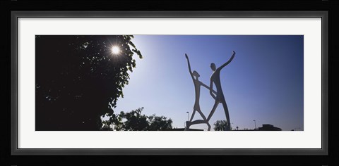 Framed Low angle view of sculptures, Colorado Convention Center, Denver, Colorado, USA Print