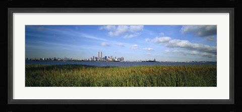 Framed Buildings at the waterfront, New Jersey, New York City, New York State, USA Print