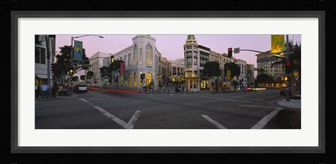 Framed Buildings in a city, Rodeo Drive, Beverly Hills, California, USA Print