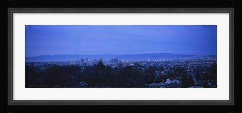 Framed High angle view of buildings in a city, Oakland, California, USA Print