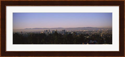 Framed High angle view of a cityscape, Oakland, California, USA Print