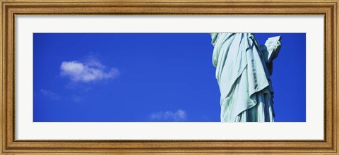 Framed Mid section view of a statue, Statue of Liberty, Liberty State Park, Liberty Island, New York City, New York State, USA Print
