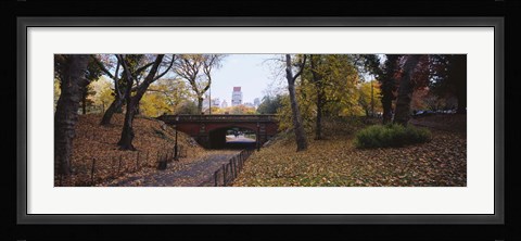 Framed Bridge in a park, Central Park, Manhattan, New York City, New York State, USA Print