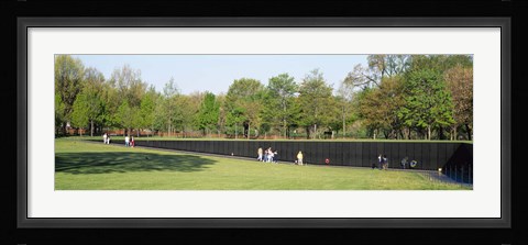 Framed Tourists standing in front of a monument, Vietnam Veterans Memorial, Washington DC, USA Print