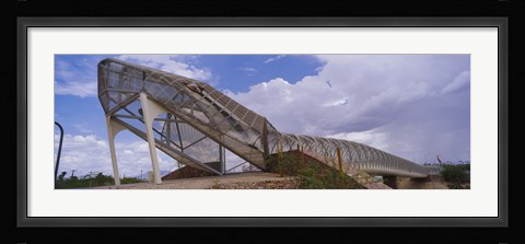 Framed Pedestrian bridge over a river, Snake Bridge, Tucson, Arizona, USA Print