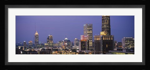 Framed Buildings in a city, Atlanta, Georgia Print
