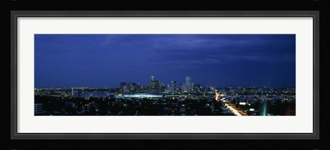 Framed High angle view of a city, Denver, Colorado Print