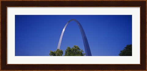 Framed Gateway Arch against a blue sky, St. Louis, Missouri Print