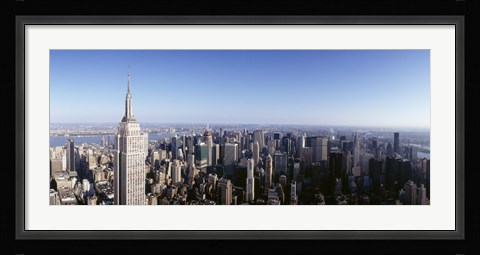 Framed Empire State Building, Manhattan, New York City, New York State, USA Print