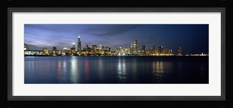 Framed City at the waterfront, Chicago, Cook County, Illinois, USA Print