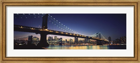 Framed Manhattan Bridge, New York City Print