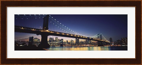 Framed Manhattan Bridge, New York City Print