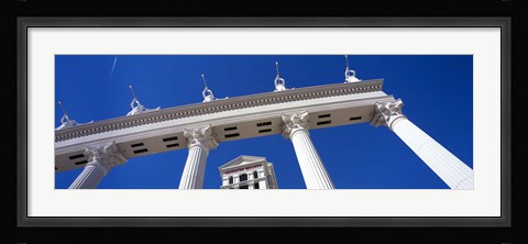 Framed Low angle view of a hotel, Caesars Palace, The Las Vegas Strip, Las Vegas, Nevada, USA Print