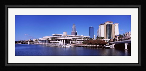 Framed Skyscrapers at the waterfront, Tampa, Florida, USA Print