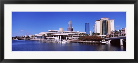 Framed Skyscrapers at the waterfront, Tampa, Florida, USA Print