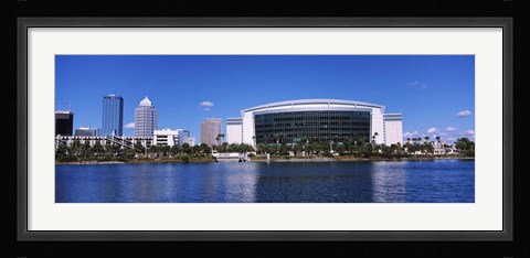 Framed Buildings at the waterfront, St. Pete Times Forum, Tampa, Florida, USA Print