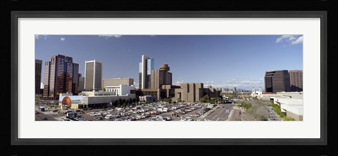 Framed Skyscrapers in a city, Phoenix, Maricopa County, Arizona, USA Print