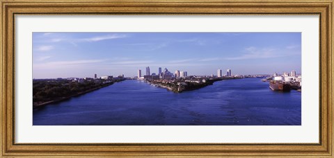 Framed Buildings in a city, Tampa, Hillsborough County, Florida, USA Print