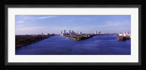 Framed Buildings in a city, Tampa, Hillsborough County, Florida, USA Print