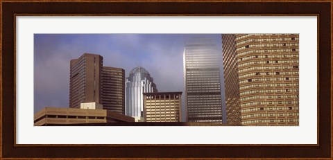 Framed Skyscrapers in a city, Boston, Suffolk County, Massachusetts, USA Print
