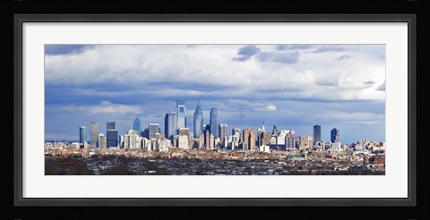 Framed Aerial View of Center City, Philadelphia Print
