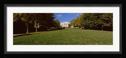 Framed Lawn in front of a building, Bascom Hall, Bascom Hill, University of Wisconsin, Madison, Dane County, Wisconsin, USA Print