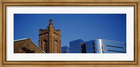 Framed High section view of buildings in a city, Presbyterian Church, Midtown plaza, Atlanta, Fulton County, Georgia, USA Print