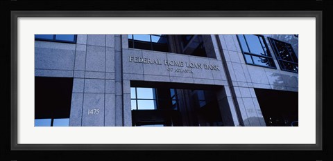 Framed Facade of a bank building, Federal Home Loan Bank, Atlanta, Fulton County, Georgia, USA Print