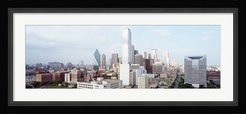 Framed Dallas Skyline Print