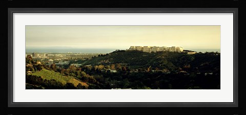 Framed High angle view of a city, Santa Monica, Los Angeles County, California, USA Print