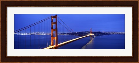 Framed Golden Gate Bridge at Dusk, San Francisco, California Print