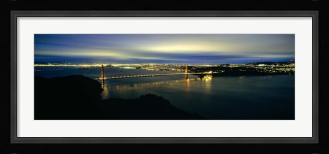 Framed Golden Gate Bridge, San Francisco Bay Print