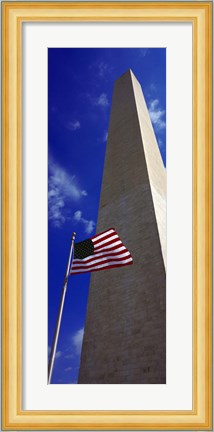Framed Low angle view of an obelisk, Washington Monument, Washington DC Print