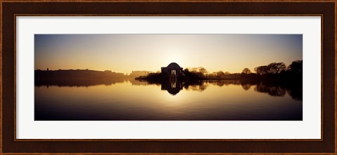 Framed Jefferson Memorial, Tidal Basin, Potomac River, Washington DC Print