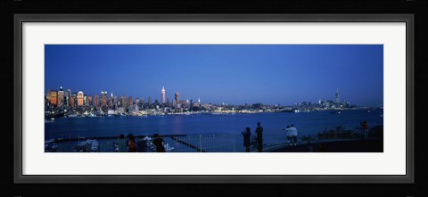 Framed City viewed from Hamilton Park, New York City, New York State Print