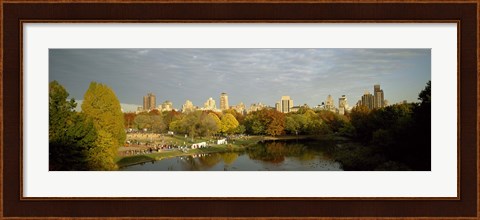 Framed Park with buildings in the background, Central Park, Manhattan, New York City, New York State, USA Print