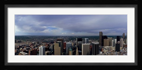 Framed Buildings in a city, Denver, Denver county, Colorado Print