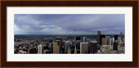 Framed Buildings in a city, Denver, Denver county, Colorado Print