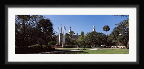 Framed University students in the campus, Plant Park, University Of Tampa, Tampa, Hillsborough County, Florida, USA Print