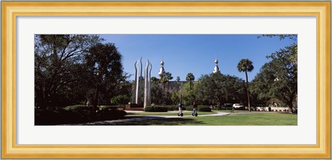 Framed University students in the campus, Plant Park, University Of Tampa, Tampa, Hillsborough County, Florida, USA Print