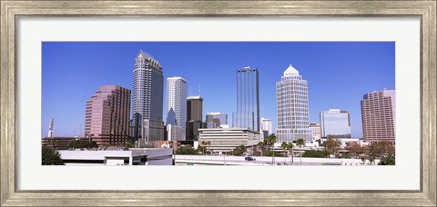 Framed Skyscraper in a city, Tampa, Hillsborough County, Florida, USA Print