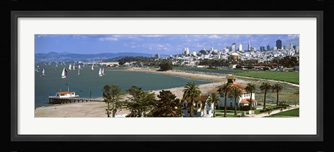 Framed Buildings in a park, Crissy Field, San Francisco, California Print