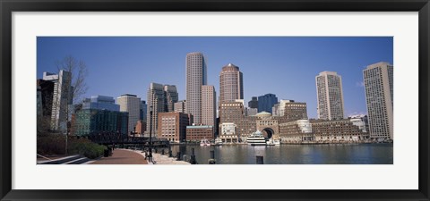 Framed Buildings in a city, Boston, Suffolk County, Massachusetts, USA Print