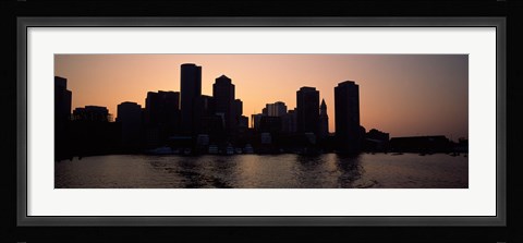 Framed Boston skyline, Massachusetts Print