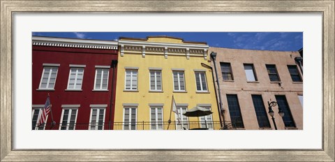Framed Low angle view of buildings, French Market, French Quarter, New Orleans, Louisiana, USA Print