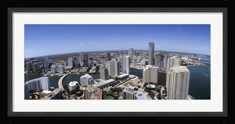 Framed Aerial View of Miami, Florida, 2008 Print