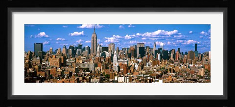 Framed Aerial view of a city, Midtown Manhattan, Manhattan, New York City Print